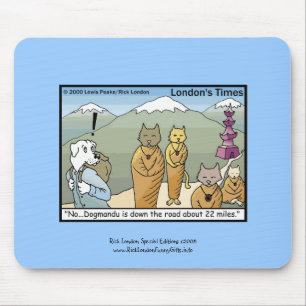 Katmandu & Dogmandu Cartoon Mouse Pad Divertido