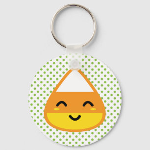 Kawaii Candy Corn Chaveiro