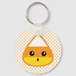 Kawaii Candy Corn Chaveiro