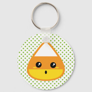 Kawaii Candy Corn Chaveiro