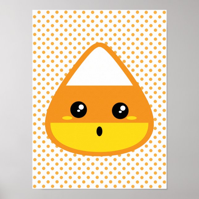 Kawaii Candy Corn Poster (Frente)