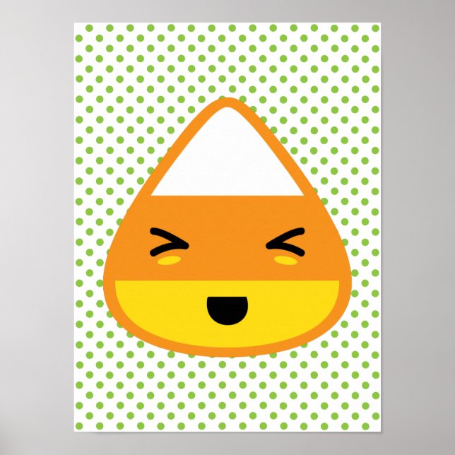 Kawaii Candy Corn Poster (Frente)