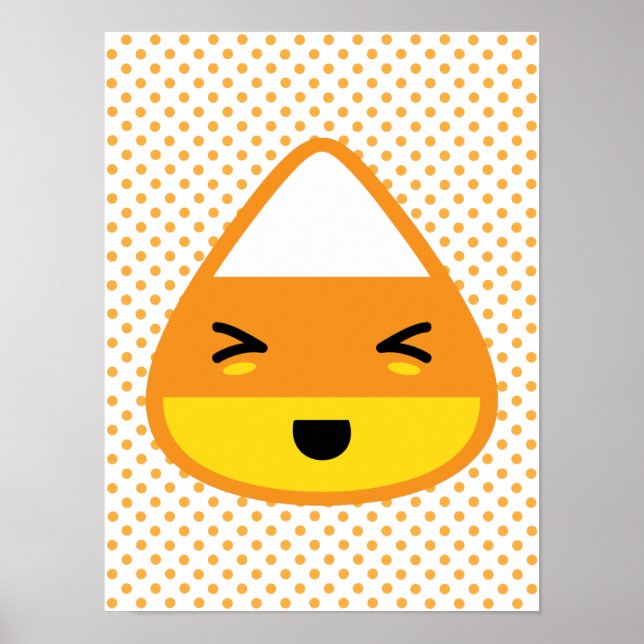 Kawaii Candy Corn Poster (Frente)