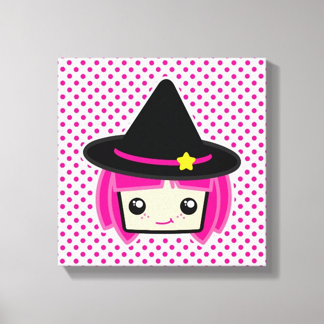 Kawaii, Canvas de Bruxas de Pink (Frente)