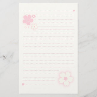 Kawaii Cherry Blossom Pink Sakura Stationery