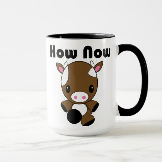 Kawaii como agora caneca da vaca de Brown