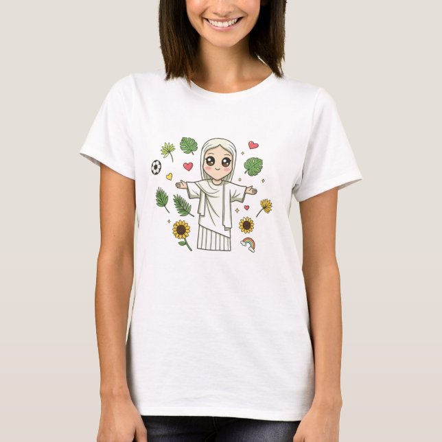 Kawaii Cristo Redentor T-Shirt - Cute Rio Gift for (Frente)