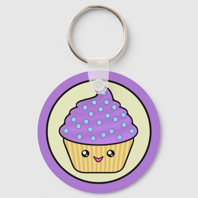 Kawaii Cuppy Cake Chaveiro (Frente)