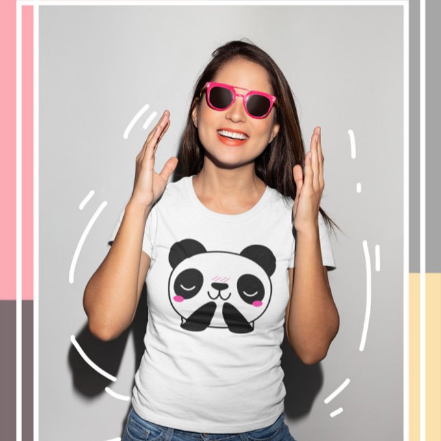 Kawaii Cute Panda T-Shirt (Criador carregado)