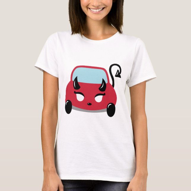Kawaii Devil Car T-Shirt (Frente)