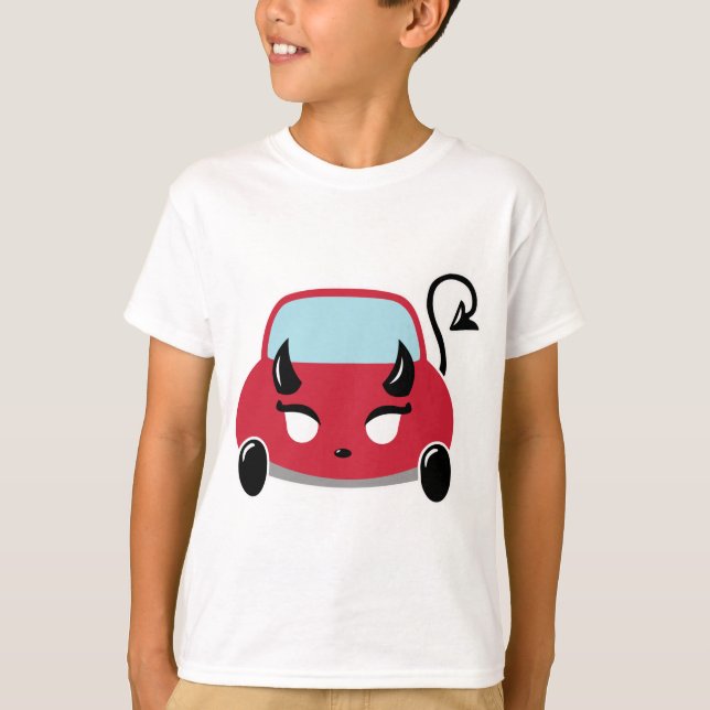 Kawaii Devil Car T-Shirt (Frente)