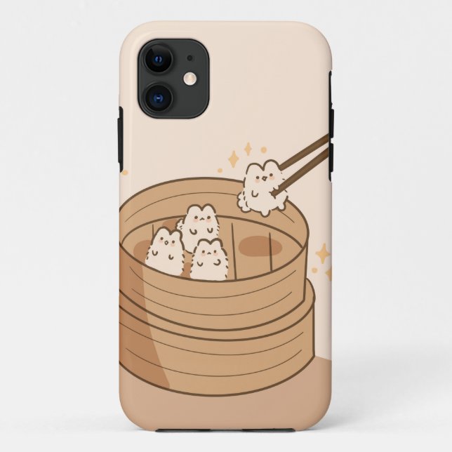 Kawaii Dim Sum Bunnies capas de iphone (Verso)