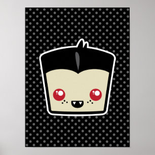 Kawaii Dracula Poster Impressão