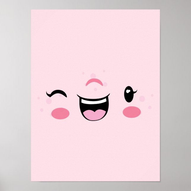 Kawaii Face Poster (Frente)