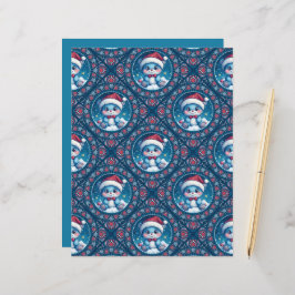 Kawaii Festivo Bear Mandala Diamond Azulejo Scrapb