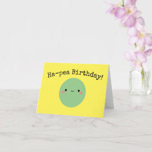 Kawaii Ha-pea Birthday Cartão