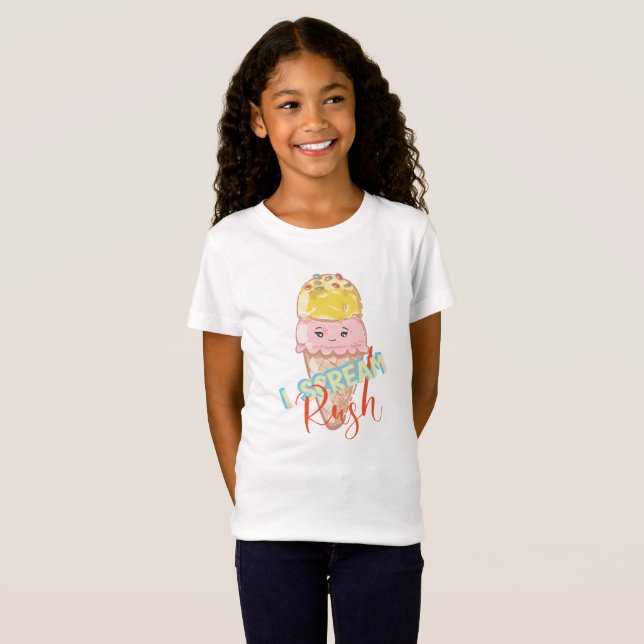 Kawaii I Gritar Rush Kids T-shirt (Frente Completa)