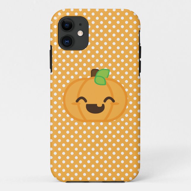 Kawaii Jack O Lanern Pumpkin capas de iphone (Verso)