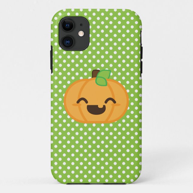 Kawaii Jack O Lanern Pumpkin capas de iphone (Verso)