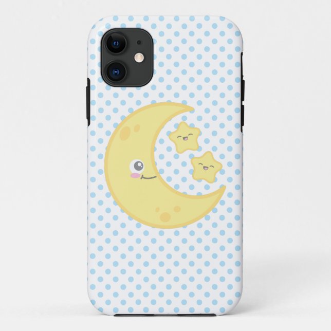Kawaii Moon e Stars capas de iphone (Verso)
