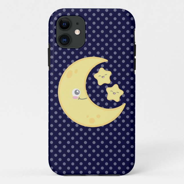 Kawaii Moon e Stars capas de iphone (Verso)