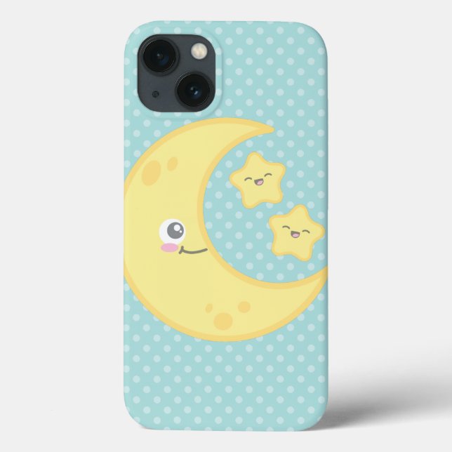 Kawaii Moon e Stars iPad Air Case (Verso)