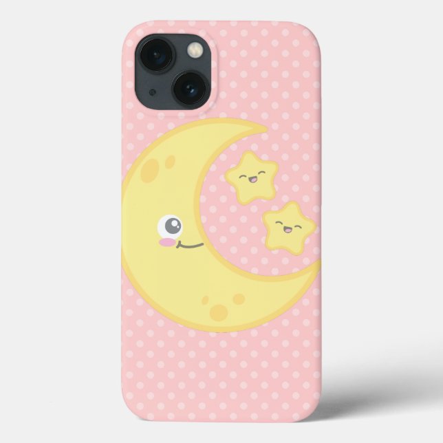 Kawaii Moon e Stars Mini Case (Verso)