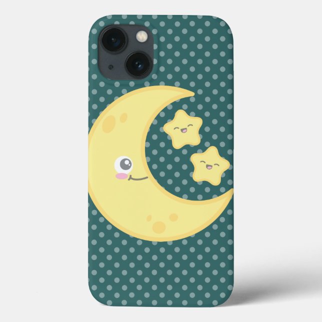 Kawaii Moon e Stars Mini Case (Verso)