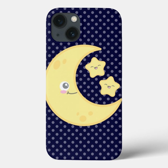Kawaii Moon e Stars Mini Case (Verso)