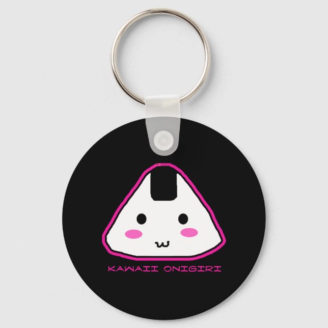 Kawaii Onigiri Chaveiro (Frente)