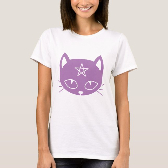 Kawaii Pagan Cat T-Shirt (Frente)