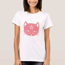 Kawaii Pagan Cat T-Shirt Rosa