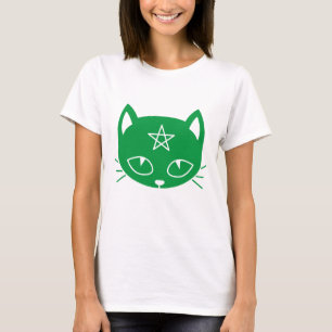 Kawaii Pagan Green Cat T-Shirt