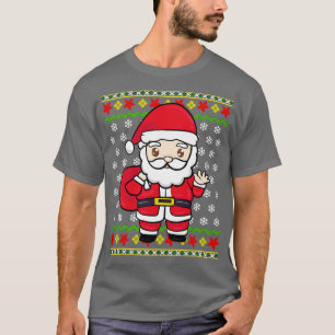 Kawaii Papais noeis ClausJaponês Suéter de Natal F