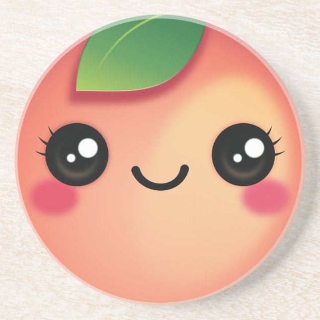 Kawaii Peach Porta copos (Frente)