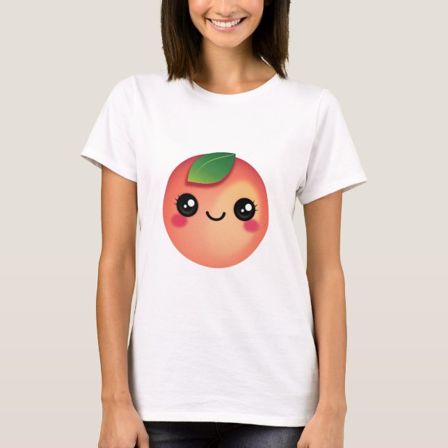 Kawaii Peach T-Shirt (Frente)