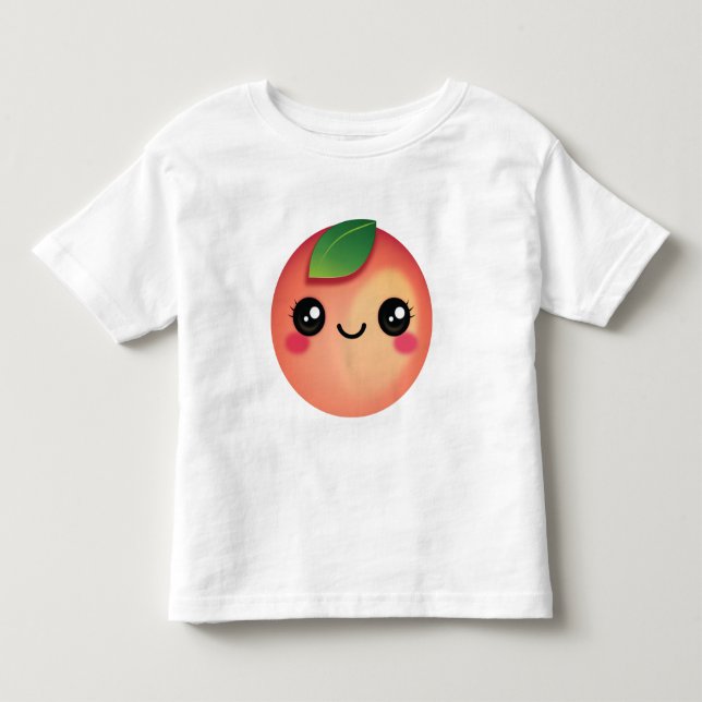 Kawaii Peach Toddler T-shirt (Frente)