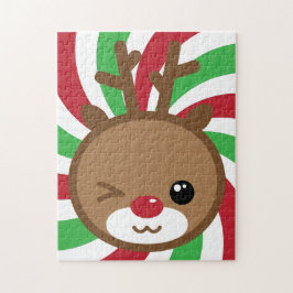 Kawaii Reindeer Quebra-cabeça