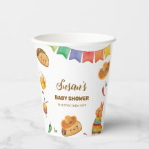Kawaii Rustic Fiesta Taco Bout A Chá de fraldas