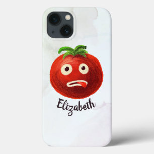 Kawaii Tomato Bonito Cartoon Engraçado Nome Vegeta