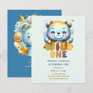 Kawaii WILD ONE primeiro aniversario Boys BEAR Woo