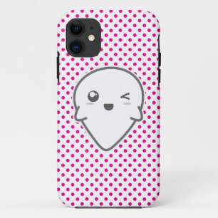 Kawaii Winking Ghost capas de iphone