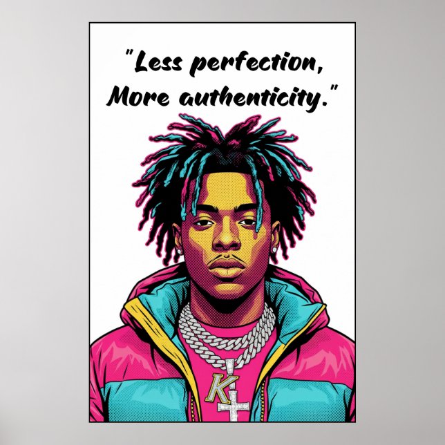 Kay Flock Poster – Less Perfection (Frente)