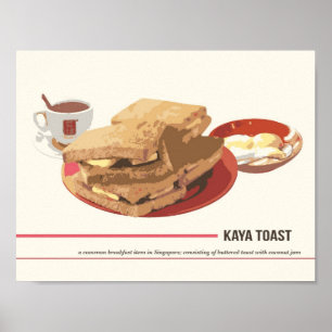Kaya Toast Poster