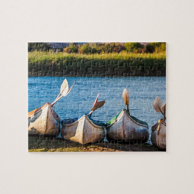 Kayaks na Quebra-cabeça do Rio Bank (Horizontal)