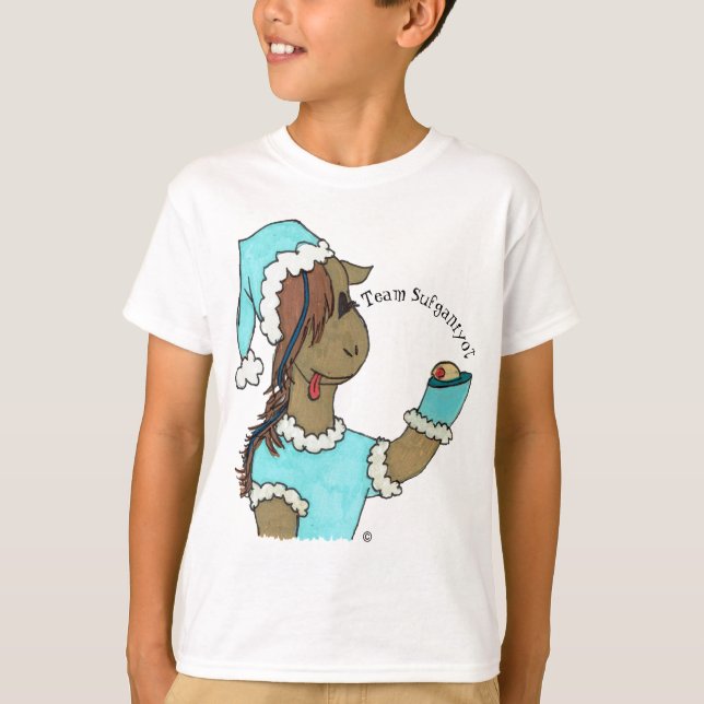 Kayla Horse T-Shirt "Team Sufganiyot" (Frente)