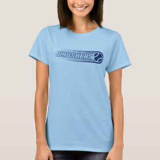 KC Crushers Ball com linhas T-shirt feminina