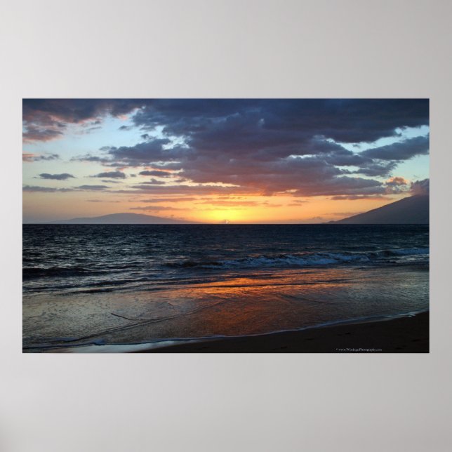 Keawakapu Sunset Poster (Frente)