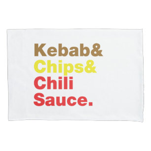 Kebab e Chips e Molho Chili.