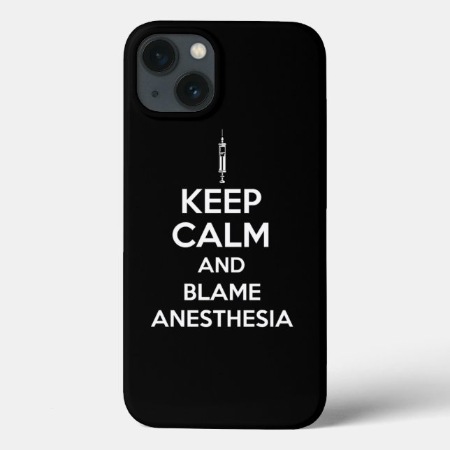 Keep Calm And Blame Anesthesia Print (Verso)
